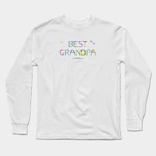 Best Grandpa - tropical wordart Long Sleeve T-Shirt